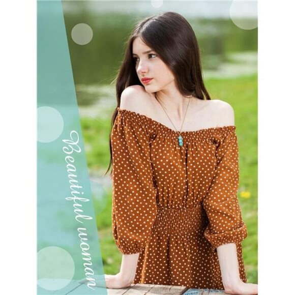 6 Pcs Boho Necklaces for Women Gold and Turquoise Necklace Suede Choker Western - Picture 5 of 6